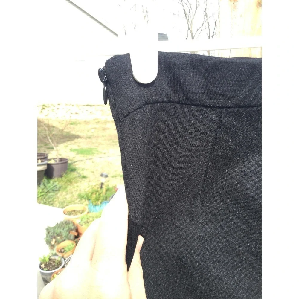 Of/mercer‎ womens pencil skirt L large modal stretch black slit NYC USA gothic